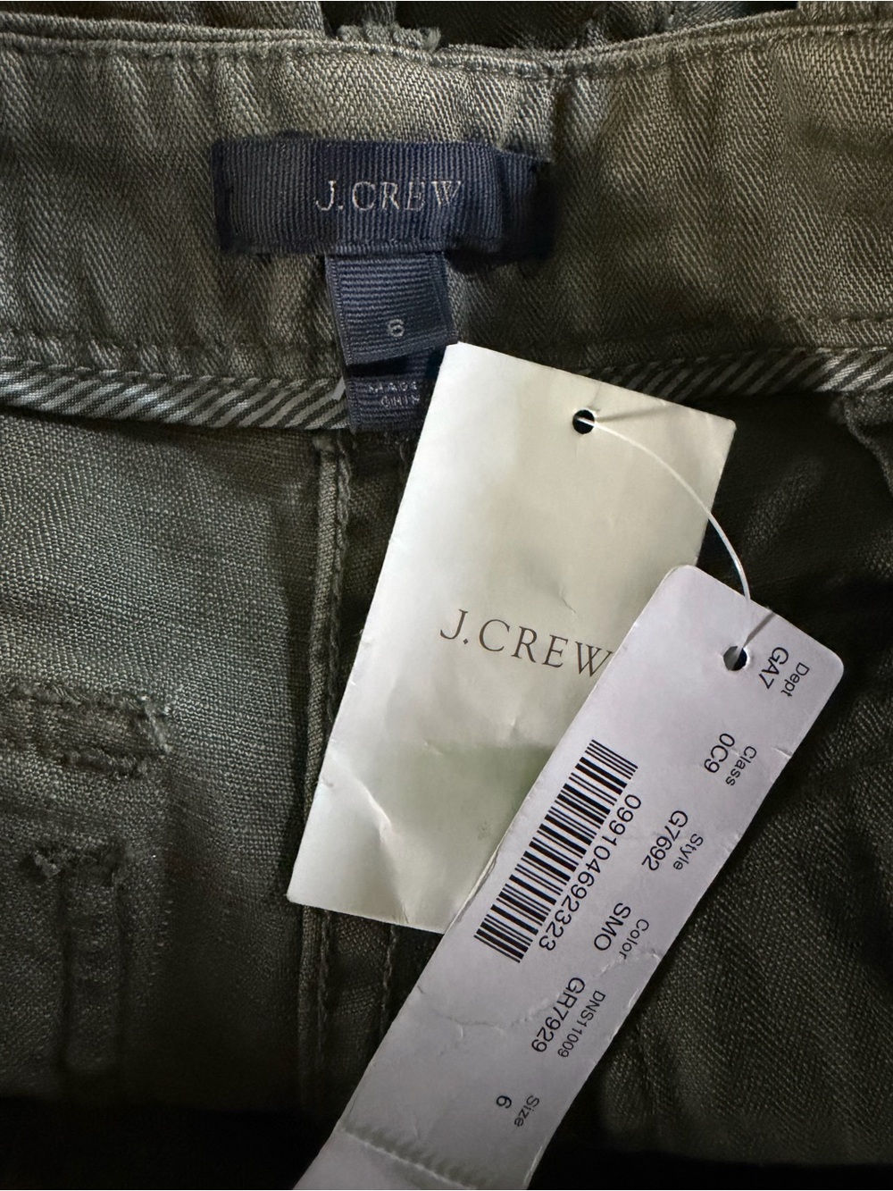 NWT J. Crew Foundry Pant Herring Spanish Moss - Picture 13 of 13